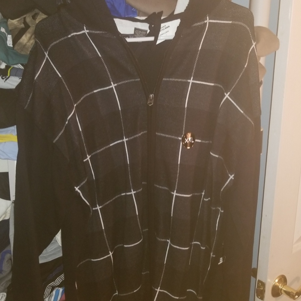 Retrofit Hooded Zip Front Sweater Sz 2X NWT